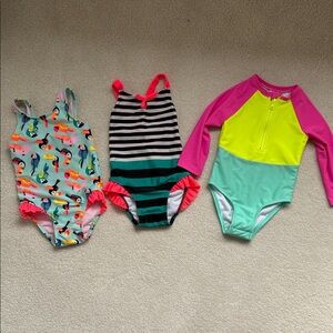 Cat & Jack Toddler Swimsuits - set of 3